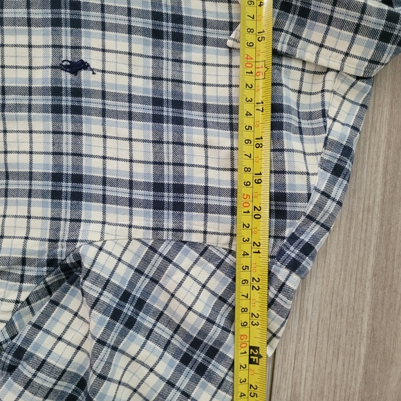 Ralph Lauren Blue Long-Sleeved Cotton Flannel Button Down Classic Fit Large - Picture 10 of 11